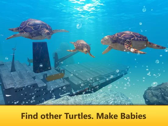 Изображение игры: Ocean Turtle Simulator: Animal Quest 3D