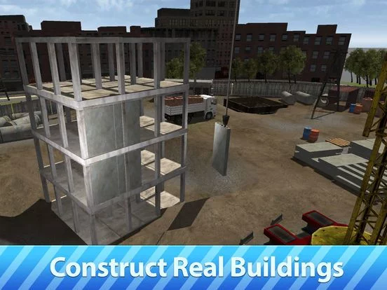 Изображение игры: City Tower Crane 3D Simulator - Real city construction