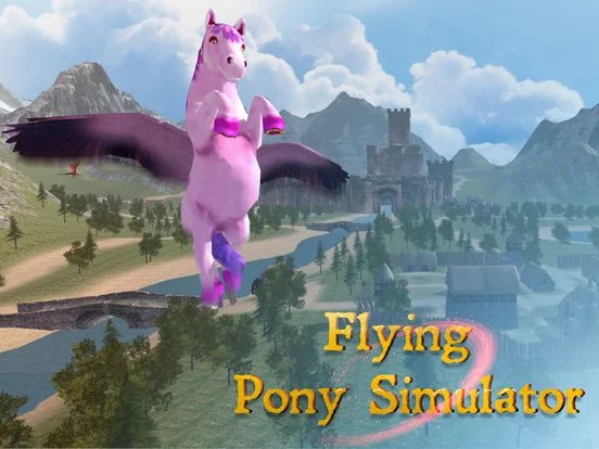 Изображение игры: Flying Pony: Small Horse Simulator 3D