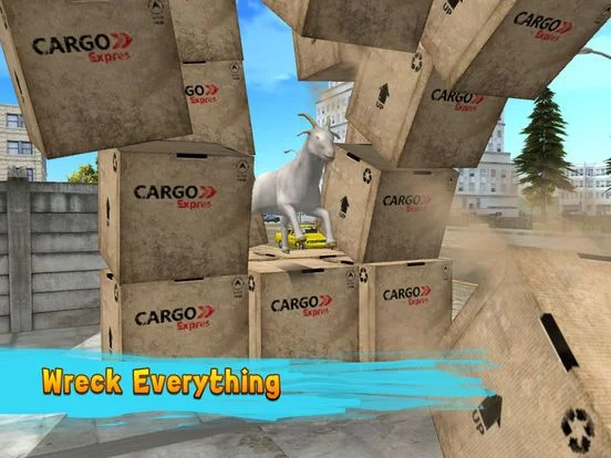 Изображение игры: City Goat: Animal Survival Simulator 3D