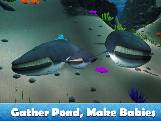 Изображение игры: Big Blue Whale Survival 3D - Try whale simulator, be ocean animal!