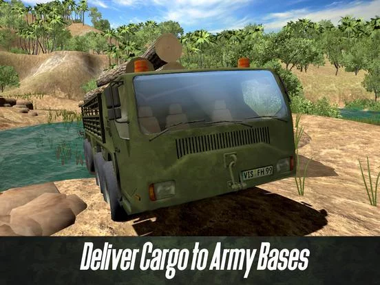 Изображение игры: Army Truck Offroad Simulator 3D Full - Drive military truck!
