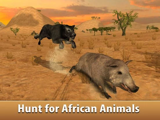 Изображение игры: Black Wild Panther Simulator 3D - Be a wild cat in animal simulator!
