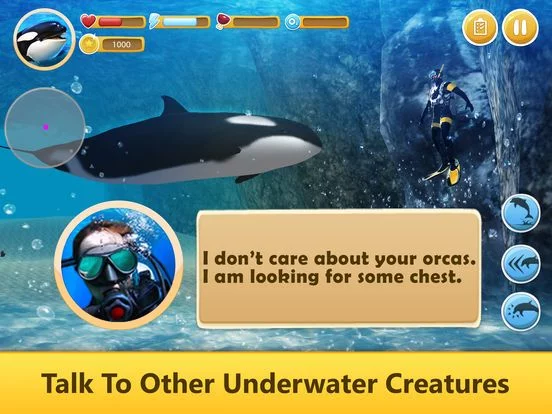 Изображение игры: Ocean Whale Orca Simulator: Animal Quest 3D