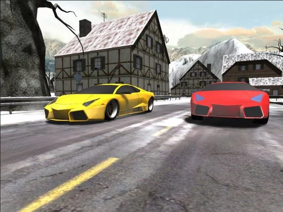 Изображение игры: Car Racing Winter PRO