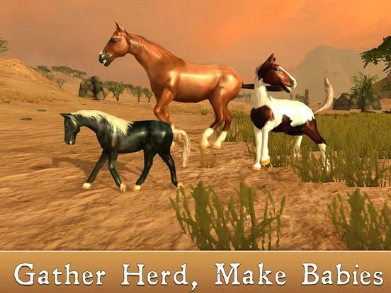 Изображение игры: Wild African Horse: Animal Simulator 2017