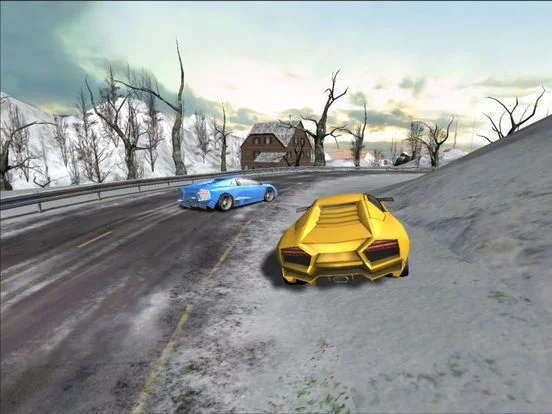 Изображение игры: Car Racing Winter PRO