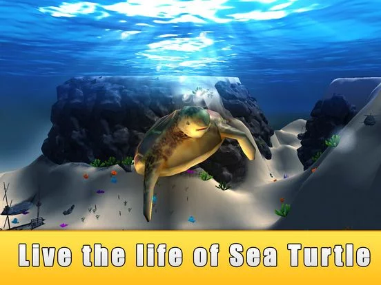 Изображение игры: Sea Turtle Simulator 3D - Ocean Adventure