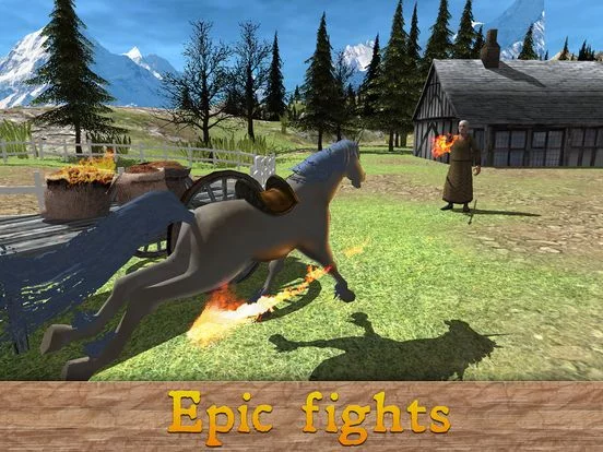 Изображение игры: Unicorn Survival Simulator 3D - Be a magic horse