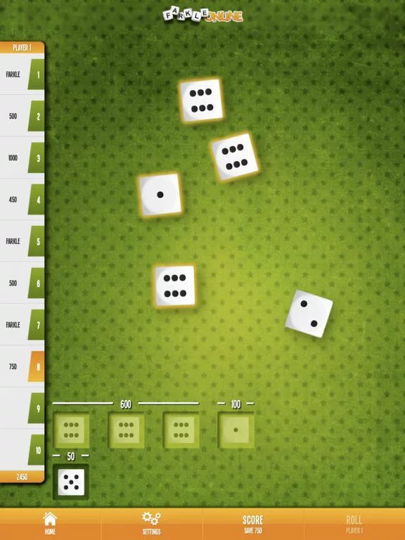 Изображение игры: Farkle Online