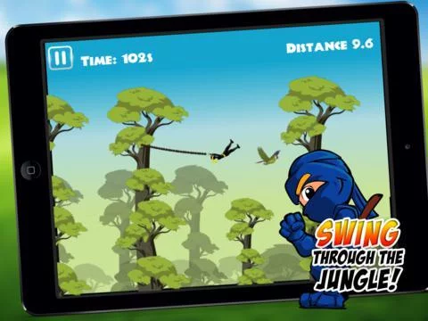Изображение игры: Jungle Ninja - Swing, Tumbling Beyond the Empire Frontier Adventure!!