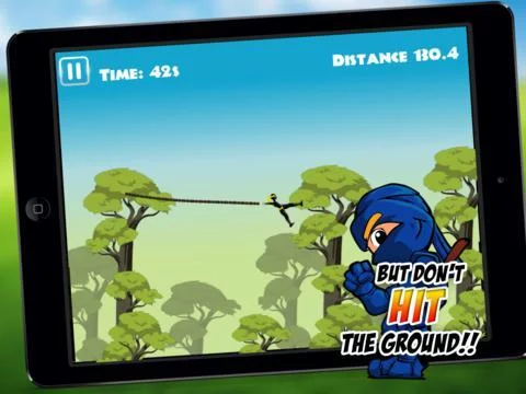 Изображение игры: Jungle Ninja - For Kids! Swing, Tumbling Beyond the Empire Frontier Adventure!!
