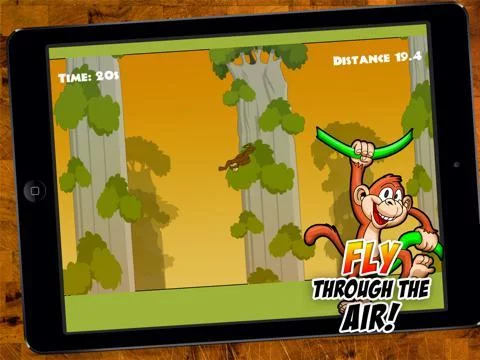 Изображение игры: Swinging Monkey - Swing Through The Heat Of The Jungle As Far As The Baboon Can!