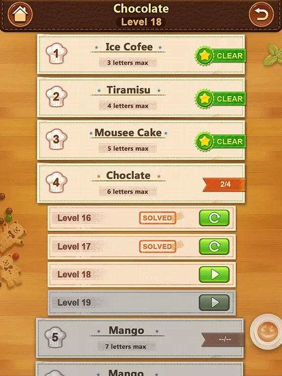 Изображение игры: Word Cafe