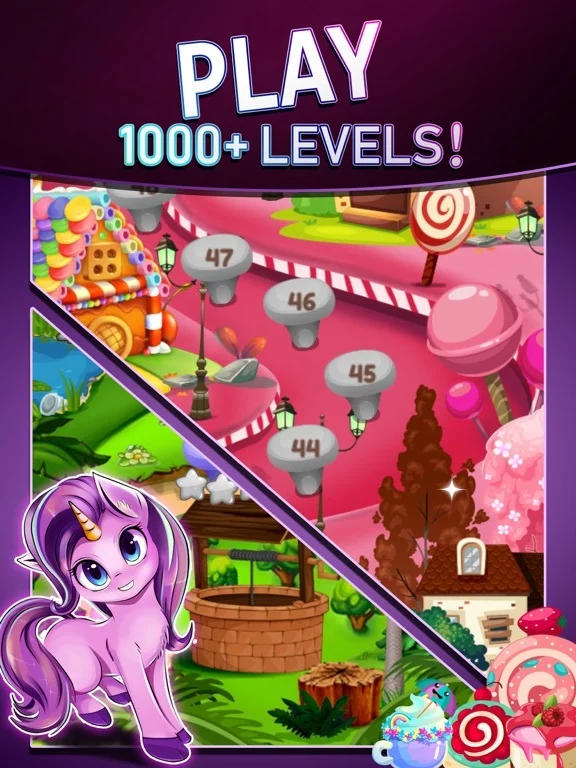 Изображение игры: Magic Unicorn pop match 3