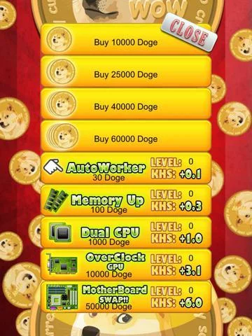 Изображение игры: Doge Coin Clickers - Crypto Miner Sim Game