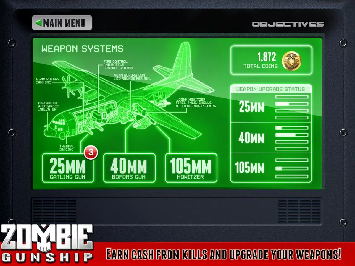 Изображение игры: Zombie Gunship Zero