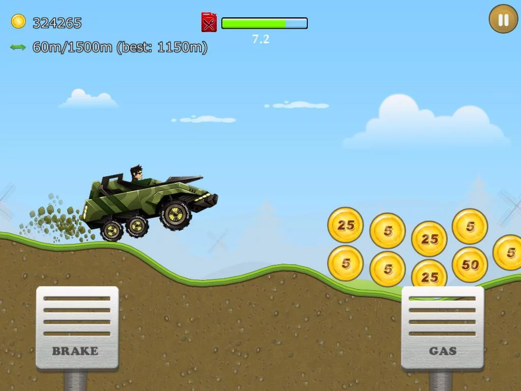 Изображение игры: Up Hill Racing: Hill Climb