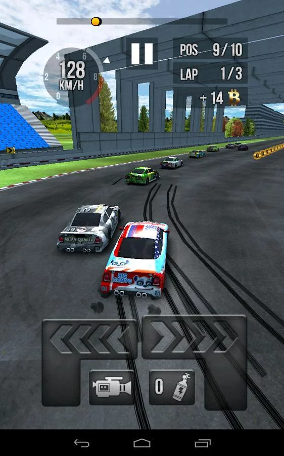 Изображение игры: Thumb Car Racing