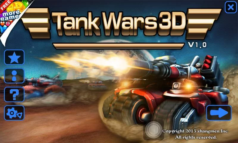 Изображение игры: Tank World War 3D