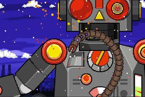Изображение игры: Super Mega Worm Vs. Santa 2