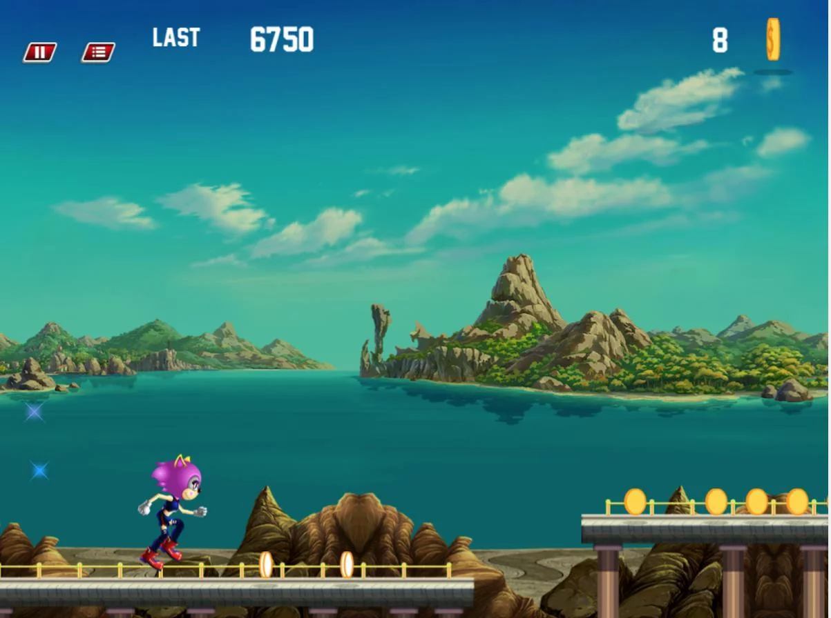 Изображение игры: Sonic Cat Run Dash