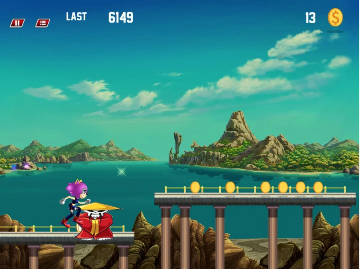 Изображение игры: Sonic Cat Run Dash