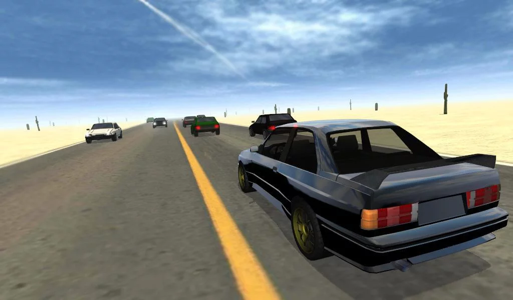 Изображение игры: Desert Traffic Racer