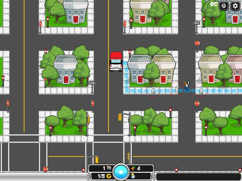 Изображение игры: Bunnies and Buses