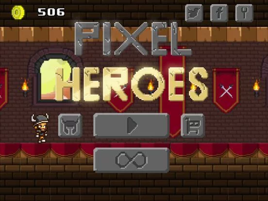 Изображение игры: Pixel Heroes - Endless Arcade Runner