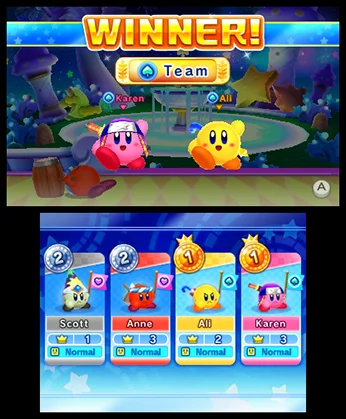 Изображение игры: Kirby Fighters Deluxe