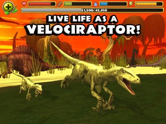 Изображение игры: Jurassic Life: Velociraptor Dinosaur Simulator