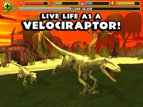 Изображение игры: Jurassic Life: Velociraptor Dinosaur Simulator