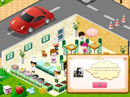 Изображение игры: cafe city