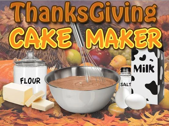Изображение игры: Thanksgiving Cake Maker Make & Bake Dessert Food