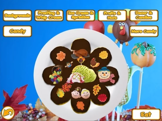 Изображение игры: Thanksgiving Cake Maker Make & Bake Dessert Food
