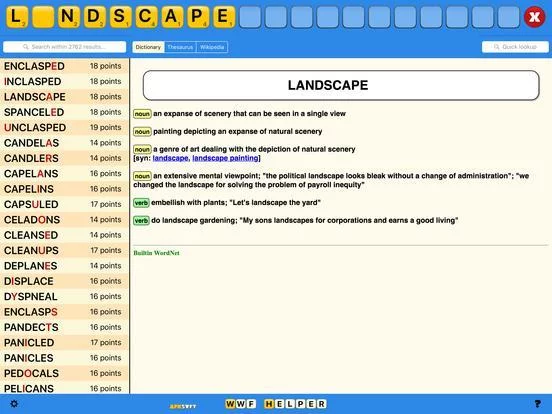 Изображение игры: Anagram & Word Lookup for Words with Friends