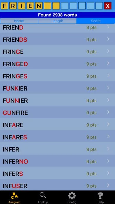 Изображение игры: WWF Helper - Anagram & Word for Words with Friends