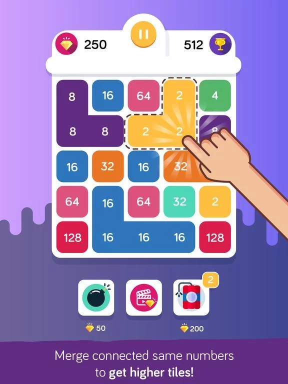 Изображение игры: 8K Merge - Number Block Puzzle