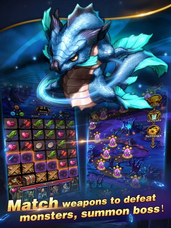 Изображение игры: Puzzle & Heroes
