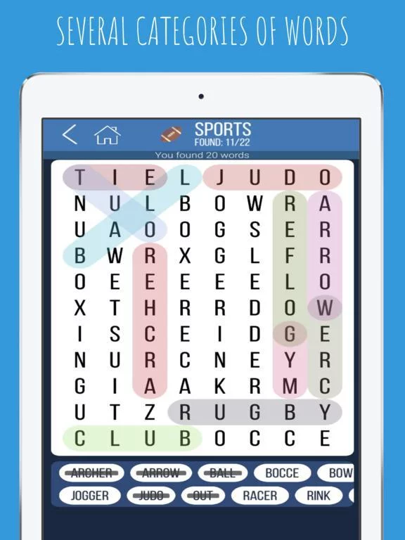Изображение игры: Word Search - Word find puzzle