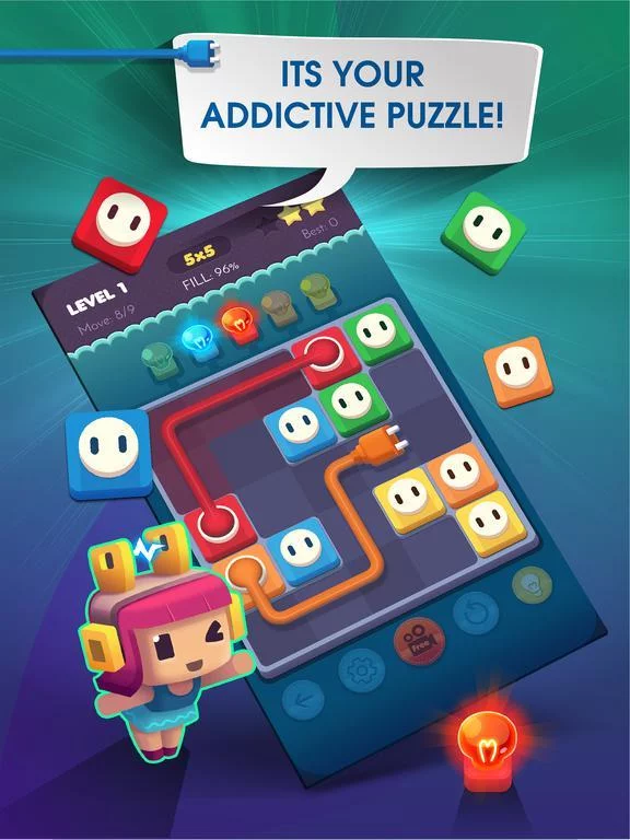 Изображение игры: Connect Puzzle: Color Lights