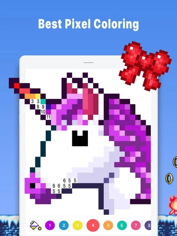 Изображение игры: Bixel– Pixel Art Coloring Book