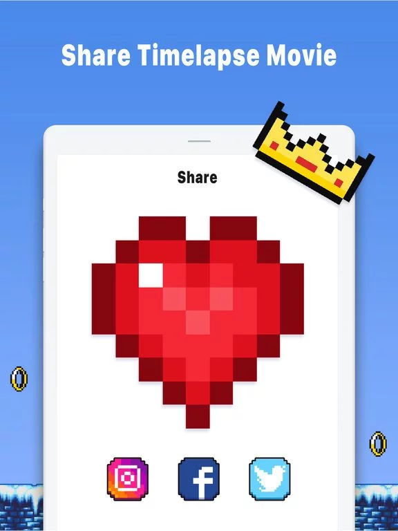 Изображение игры: Bixel– Pixel Art Coloring Book