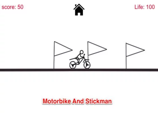 Изображение игры: Stickman Bmx Stunt Rider - Dirt Bike Racing