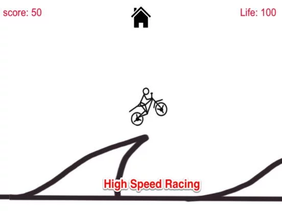 Изображение игры: Stickman Bmx Stunt Rider - Dirt Bike Racing