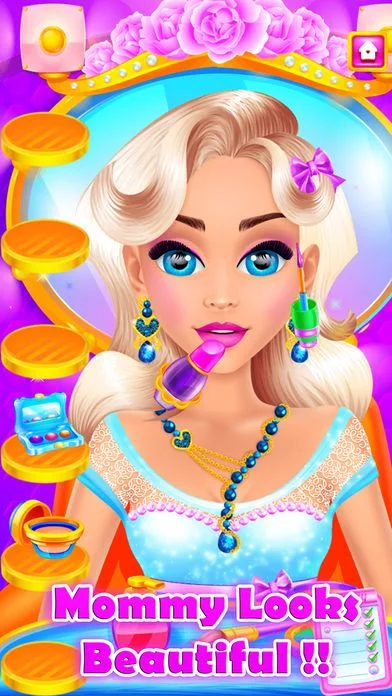 Изображение игры: Mommys Beauty Salon - Makeup, Dressup & Kids Games