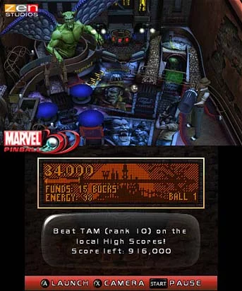 Изображение игры: Marvel Pinball 3D