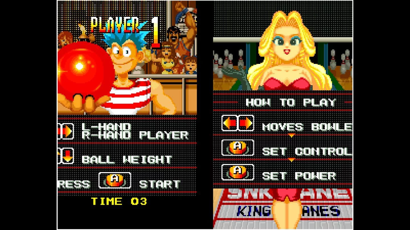Изображение игры: ACA NEOGEO LEAGUE BOWLING