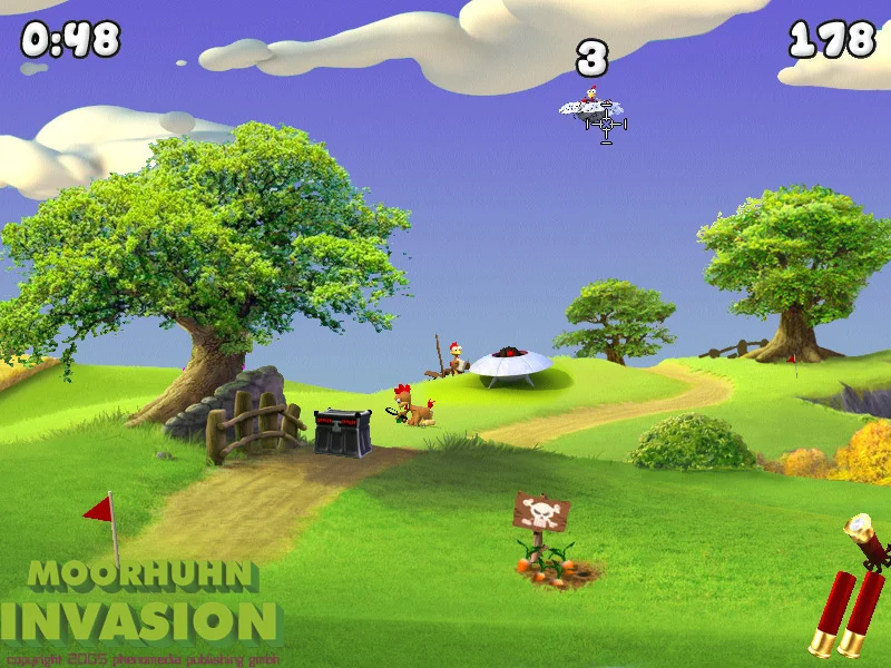 Изображение игры: Moorhuhn Invasion